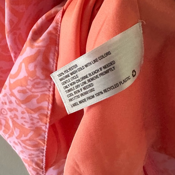 Lily Pulitzer Coral Sleeveless Dress - Picture 5 of 5